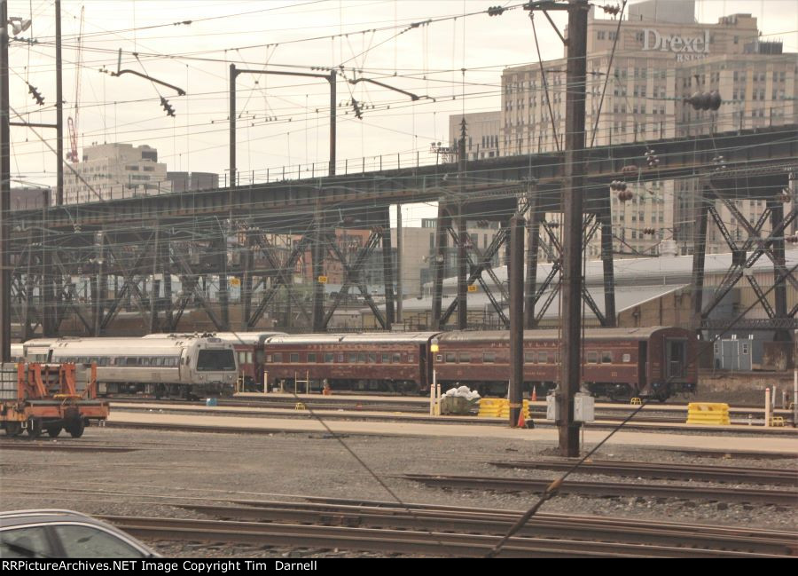 DOTX 216 and 3 PRR private cars.